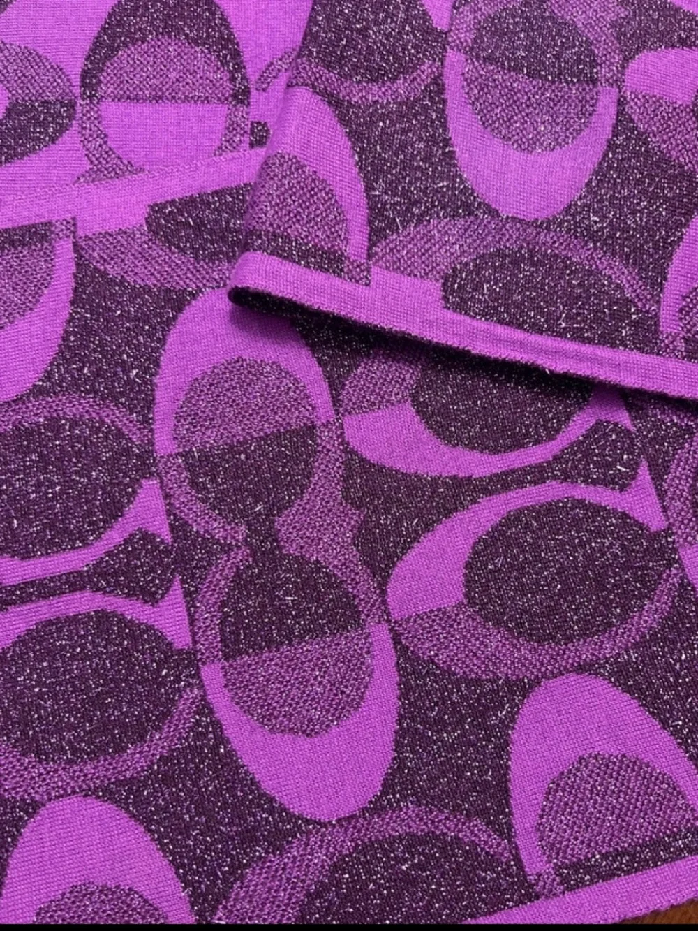 Coach purple scarf
